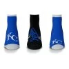 For Bare Feet Kansas City Royals 3pk. Flash Socks