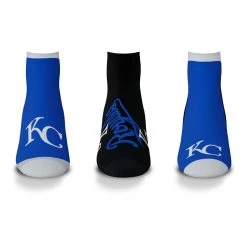 For Bare Feet Kansas City Royals 3pk. Flash Socks