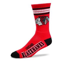 For Bare Feet Chicago Blackhawks 4 Stripe Deuce Socks -Deals For Bare Feet Store unnamed file 141