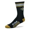 For Bare Feet New Orleans Saints 4 Stripe Deuce Socks Black