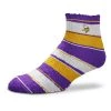For Bare Feet Minnesota Vikings Skip Stripe Socks