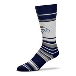For Bare Feet Denver Broncos Mas Stripe Socks