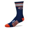 For Bare Feet Kids' Chicago Bears 4 Stripe Deuce Socks Navy