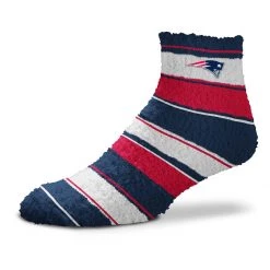 For Bare Feet New England Patriots Skip Stripe Socks