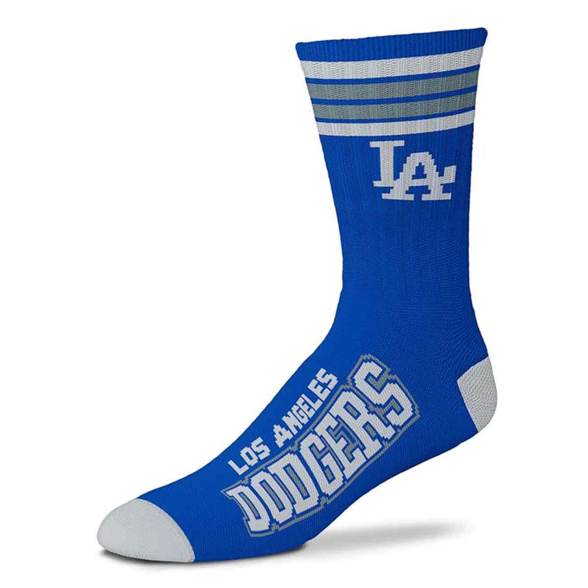 For Bare Feet Los Angeles Dodgers 4 Stripe Deuce Socks 1 For Bare Feet Los Angeles Dodgers 4 Stripe Deuce Socks
