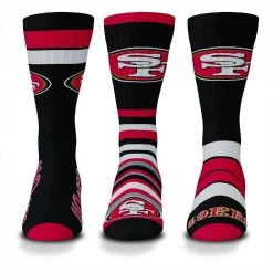 For Bare Feet San Francisco 49ers 3pk Team Batch Socks