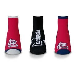 For Bare Feet St. Louis Cardinals 3pk. Flash Socks