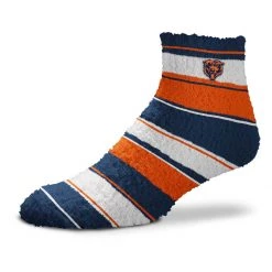 For Bare Feet Chicago Bears Skip Stripe Socks Navy