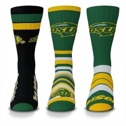 For Bare Feet North Dakota State Bison 3pk Team Batch Socks