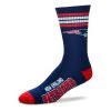 For Bare Feet Kids' New England Patriots 4 Stripe Deuce Socks Navy