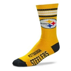 For Bare Feet Pittsburgh Steelers 4 Stripe Deuce Socks Yellow/black -Deals For Bare Feet Store unnamed file 341