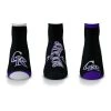 For Bare Feet Colorado Rockies 3pk. Flash Socks