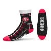 For Bare Feet San Francisco 49ers Tartan Plaid Socks