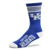 For Bare Feet Kentucky Wildcats 4 Stripe Deuce Crew Socks Royal