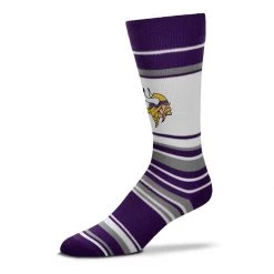 For Bare Feet Minnesota Vikings Mas Stripe Socks