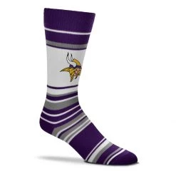 For Bare Feet Minnesota Vikings Mas Stripe Socks -Deals For Bare Feet Store unnamed file 426