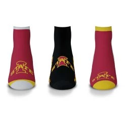 For Bare Feet Iowa State Cyclones Flash 3pk Socks
