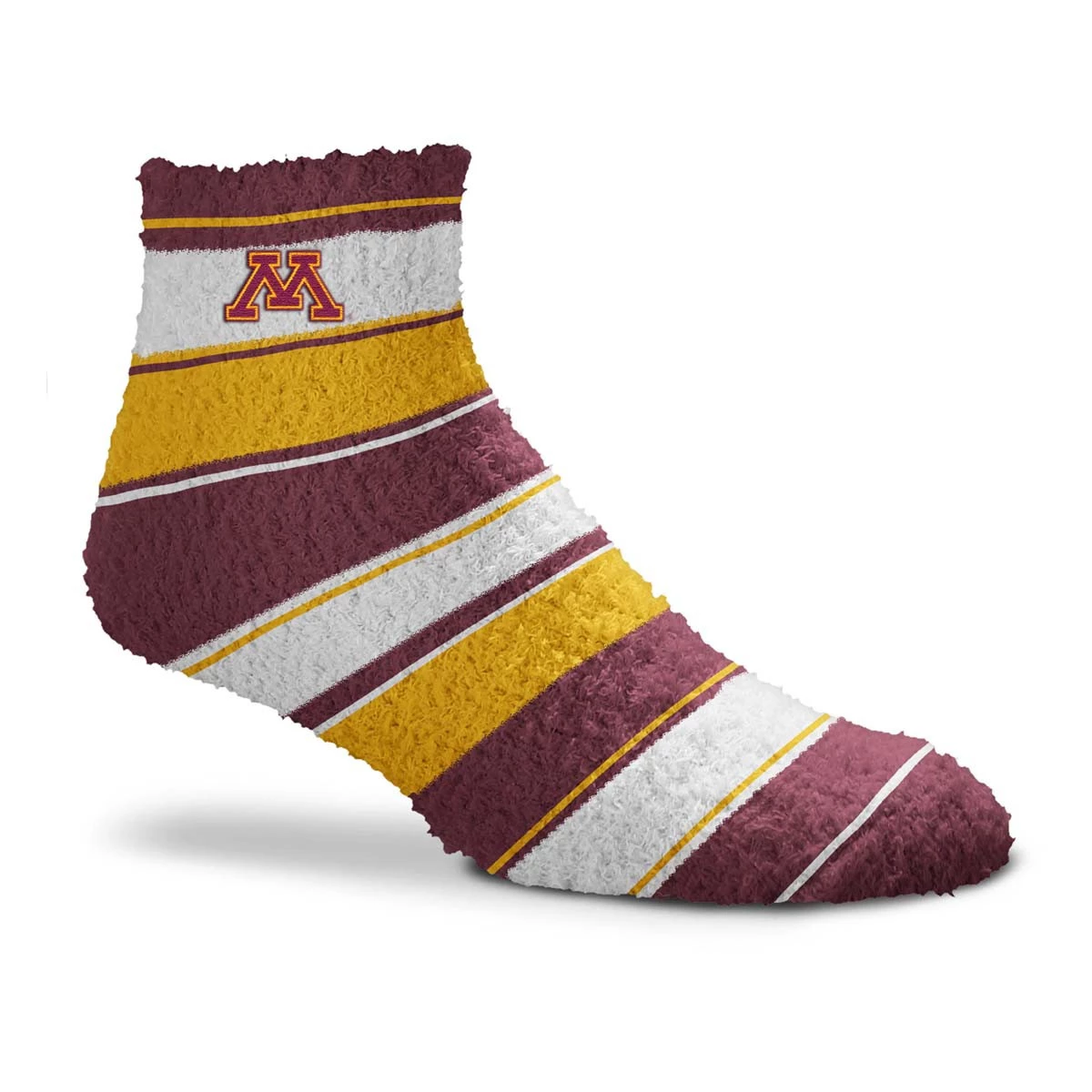 For Bare Feet Minnesota Golden Gophers Skip Stripe Socks Maroon/gold 2 For Bare Feet Minnesota Golden Gophers Skip Stripe Socks Maroon/gold - Image 2