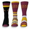 For Bare Feet Minnesota Golden Gophers 3pk Team Batch Socks