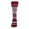 For Bare Feet Texas A&M Aggies Mas Stripe Socks