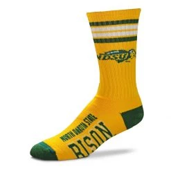 For Bare Feet North Dakota State Bison 4 Stripe Crew Socks Black -Deals For Bare Feet Store unnamed file 497