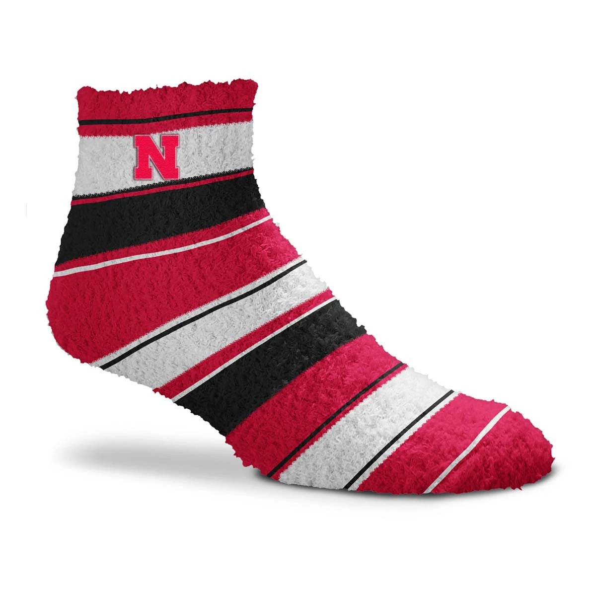 For Bare Feet Nebraska Cornhuskers Skip Stripe Socks Red/white 2 For Bare Feet Nebraska Cornhuskers Skip Stripe Socks Red/white - Image 2