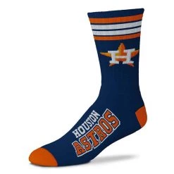 For Bare Feet Kids' Houston Astros 4 Stripe Deuce Socks