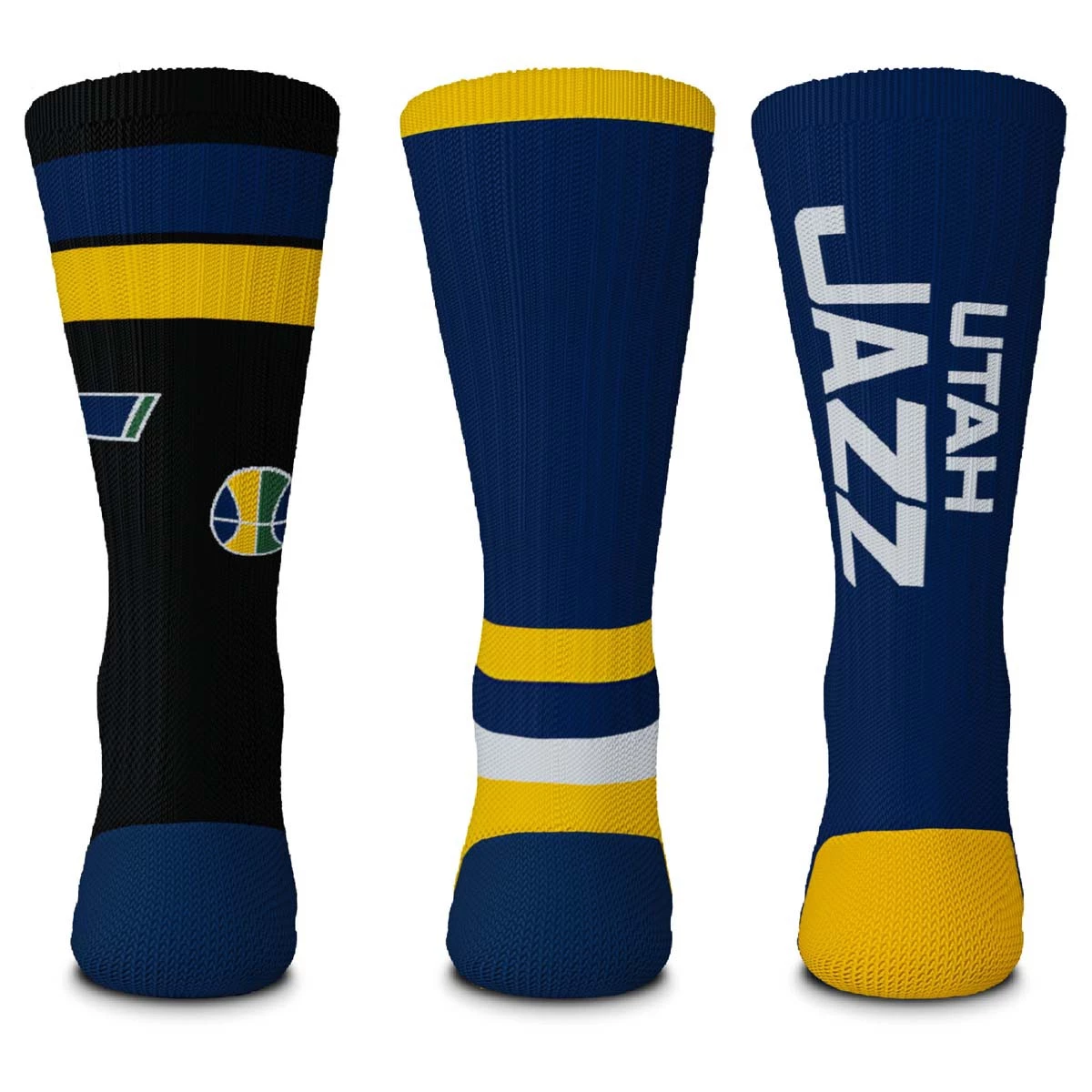 For Bare Feet Utah Jazz 3pk Team Batch Socks 2 For Bare Feet Utah Jazz 3pk Team Batch Socks - Image 2