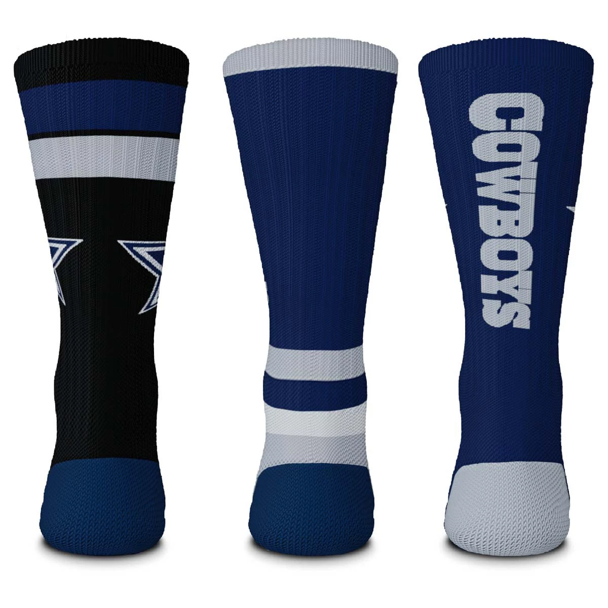 For Bare Feet Dallas Cowboys 3pk Team Batch Socks 2 For Bare Feet Dallas Cowboys 3pk Team Batch Socks - Image 2